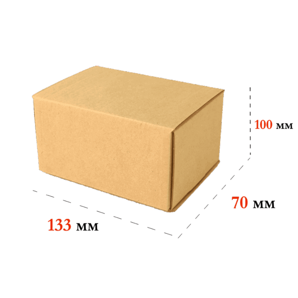Коробка самосборная 133*70*100 Е Бурый 0471